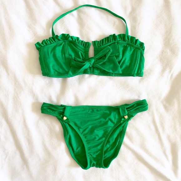 Betsey Johnson Other - Betsy Johnson | Green Ruffled Bikini